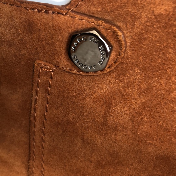 Marc by Marc Jacobs cognac suede heeled boots - Picture 4 of 5